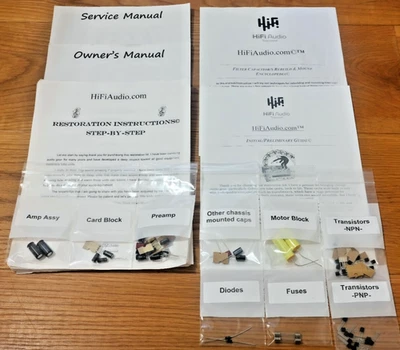 Kit de servicio de reconstrucción de restauración Akai X-150D reparación condensador transistor RTR Foto 1 de 4