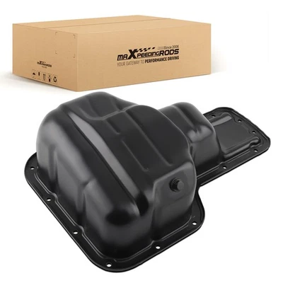 Oil Pan Assembly for Toyota Matrix Pontiac Vibe 2003-2008 1.8L Steel Black - Image 1 of 4