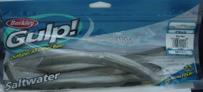 Berkley GSE10-SMD Gulp 10" Anguilla Salata Argento Fango 4 Ct - Immagine 1 di 2