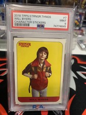 Will Byers #7 2018 Topps Stranger Things Season 1 Character Stickers PSA 9