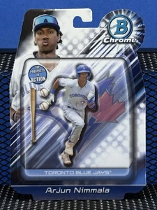 2024 Bowman Chrome ARJUN NIMMALA Blue Jays Refractor Top Prospects In Action - Picture 1 of 2
