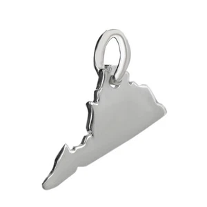 Sterling Silver Virginia State Charm VA - Picture 1 of 3