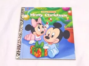 Disney Babies : Merry Christmas Hardcover Golden Book RARE First Edition - Foto 1 di 5