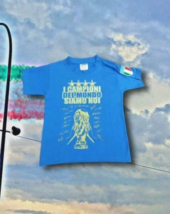MAGLIA T-SHIRT CAMPIONI DEL MONDO BAMBINO ITALIA EUROPEANSTYLE ANNI 1/2/5/6/7/8 - Foto 1 di 13