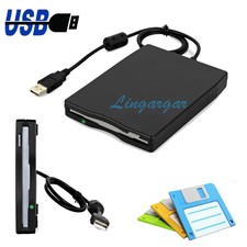 3.5" Portable USB 2.0 External Floppy Disk Drive 1.44MB For Laptop PC Win 7/8/10