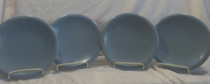 Vintage*FRANKOMA 4G* DESSERT/SALAD/APPETIZER PLATES*SET OF 4* Blue - Picture 1 of 8