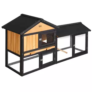 i.Pet Chicken Coop Rabbit Hutch Extra Large House Wooden Cage Bunny Outdoor New - Picture 1 of 9