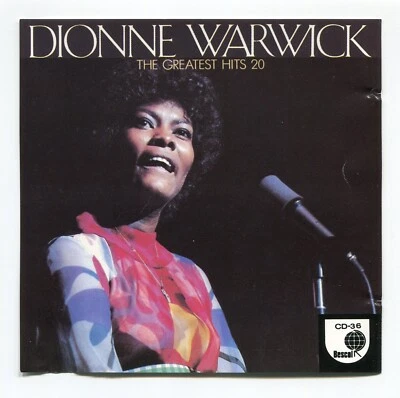 CD - Dionne Warwick: 20 Greatest Hits penned by Burt Bacharach and Hal David Foto 1 de 3
