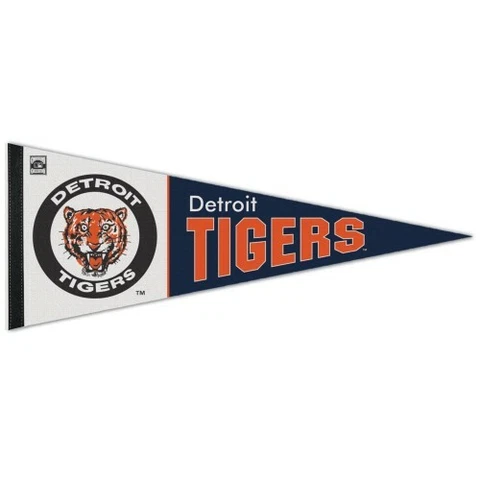 DETROIT TIGERS COOPERSTOWN COLLECTION PREMIUM QUALITY PENNANT 12"X30" BANNER Cover
