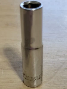 USED STANLEY 1/4" DRIVE 6 POINT 9/16" DEEP SOCKET 86-044 GOOD CONDITION - Picture 1 of 6