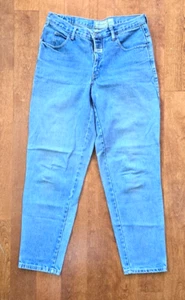 90s Vintage Forenza High Waisted Mom Jeans Medium Blue Wash Denim Straight Leg - Picture 1 of 9