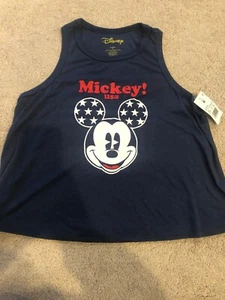 Disney. Mickey Mouse USA Tank Top. Juniors.  NWT  Free SHIP! - Picture 1 of 3