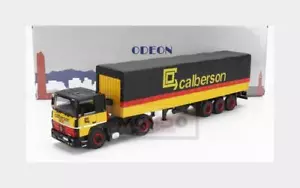 1:43 ODEON Renault R310 Truck Telonato Calberson 1986 Yellow Black Red ODEON159 - Picture 1 of 2