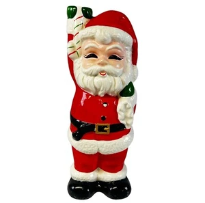 Vintage Ceramic Santa Decanter Bottle Japan Christmas Kitschy - Picture 1 of 22