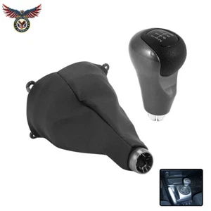 1x Car Black 6 Speed Gear Shift Knob With Boot For Honda Civic 2006-2011 - Imagen 1 de 18