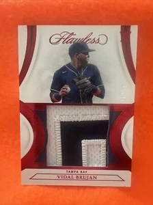 VIDAL BRUJAN 2022 Panini Flawless Jumbo Patch Rookie RC RUBY 16/20 Rays 🔥🔥 - Picture 1 of 2