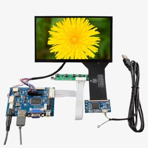 HD AV VGA LCD Controller Board 7inch 1024x600 1000nit OutDoor Touch LCD - Afbeelding 1 van 5
