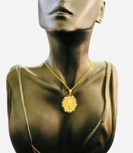 14k Gold, Unsere Liebe Frau von Guadalupe Edelsteine Anhänger - Bild 1 von 4