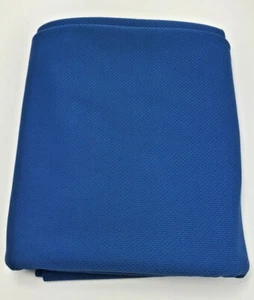 1 Yard Medium Blue Dri Fit Active Wear Knit Breathable Wicking Fabric -36" x 60" - Picture 1 of 3