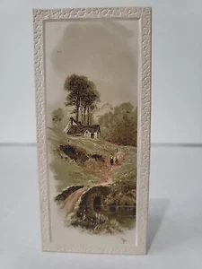 Vintage Christmas Card 1910 Hand painted Estate Victorian Era folding poem - Picture 1 of 6