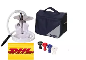 DHL ODUMAN N2 TRAVEL + BOWL Stainless Steel Shisha Hookah TRAVEL BAG Nargile - Picture 1 of 8