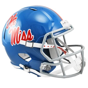 Ole Miss Rebels Powder Blue Riddell Speed Full Size Replica Football Helmet - Picture 1 of 4