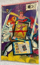 X-Force #1 w Deadpool card NEGATIVE VARIANT SEALED polybag CASE FRESH 1991