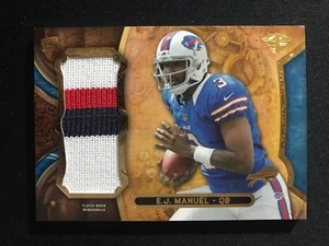2013 Topps Triple Threads E J Manuel Rc Game Jersey Patch Bills Rookie #10/10 - Picture 1 of 2