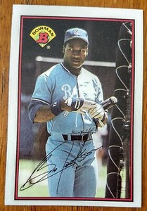 BO JACKSON, 1989 BOWMAN #126, ROYALS
