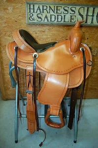 16" GW CRATE SADDLE MADE IN BRYANT ALABAMA - Picture 1 of 10