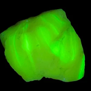 Pink Swirl Art Glass Cullet Glowing Manganese Slag Glass #5GX10 - Picture 1 of 7