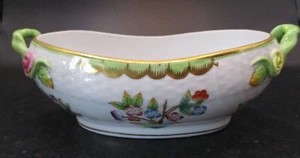 PORCELANA HEREND PINTADA A MANO REINA VICTORIA CARAMELO CARAMELO CUENCO HUNGRÍA - Imagen 1 de 13