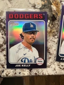 Tarjeta refractor púrpura número alto Topps Heritage 2024 la Dodgers Joe Kelly #333 - Imagen 1 de 1