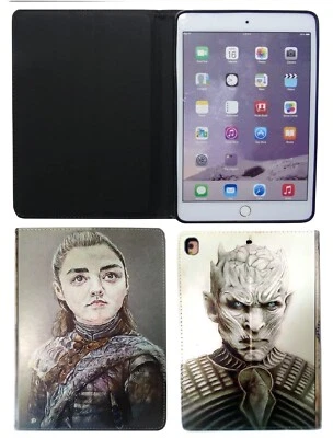 Game Arya Stark Night King Leather Case Cover iPad Air 1,2 iPad 5,6, Pro tablet - Image 1 of 4