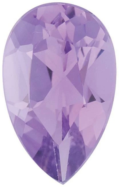 Natural Fine Lilac Violet Amethyst - Pear Shape - Brazil - AAA Grade - Image 1 of 1
