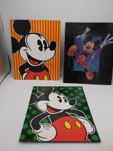 3 Disney Mickey Mouse Portfolio Pocket Folders Carolina Pad Mickey Unlimited - Picture 1 of 4
