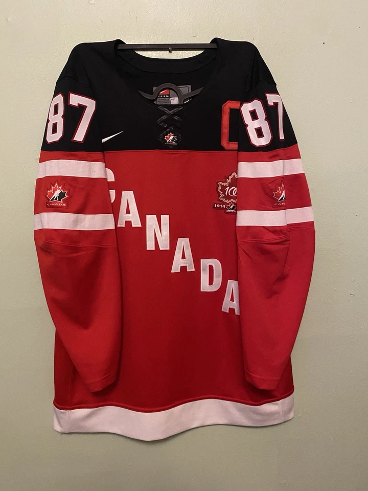 Camiseta Nike Grande Sidney Crosby Team Canadá 2015 Campeonato Mundial Foto 1 de 3