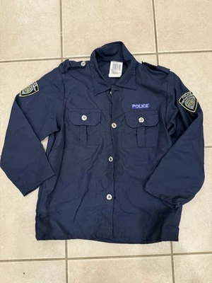 Niños Policía Policía Disfraz Halloween Camisa Chaqueta Bordada L Talla 12-14 Foto 1 de 4