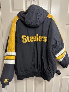 Chaqueta De Colección Pittsburgh Steelers Starter Soft Shell Cremallera Completa Para Hombre Talla XL NFL - Imagen 1 de 3
