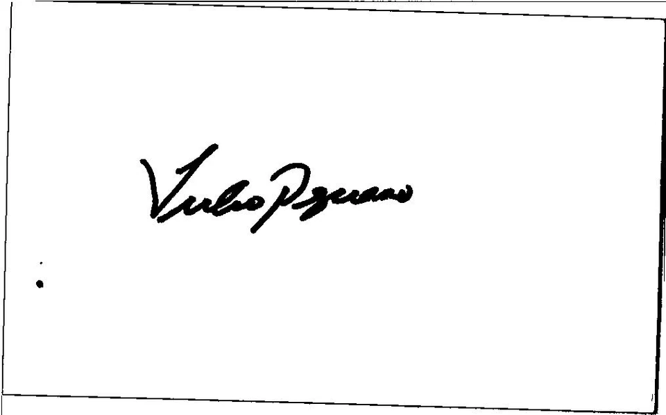 1990's Julio Peguero- Signed/Autograph/Auto Index Card Philadelphia Phillies MLB - Image 1 of 1