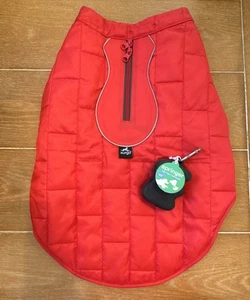 Giacca per cani Kurgo rosso/carbone taglia media con dispenser Springer Treat nuova con etichetta - Foto 1 di 15