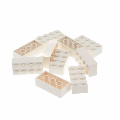 10x Lego Bau Stein 2x4x1 weiß Basic Baustein Zug 4511 4556 300101 15589 3001 - Bild 1 von 2