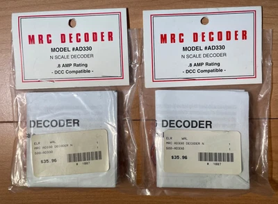 872 - Lot of 2 - N Scale MRC Decoders AD330 - Image 1 of 4