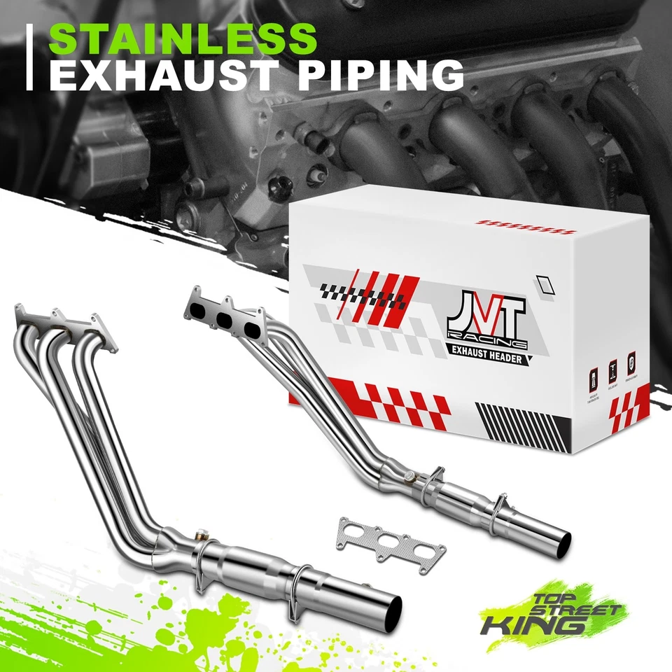 Colector pulido 3-1 tubo largo cabezal escape para Chevrolet Camaro V6 10-20 Foto 1 de 4