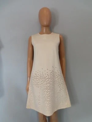 Christian Dior Ivory Wool Blend Sleeveless Dress Size F 40/US 8 - Image 1 of 4