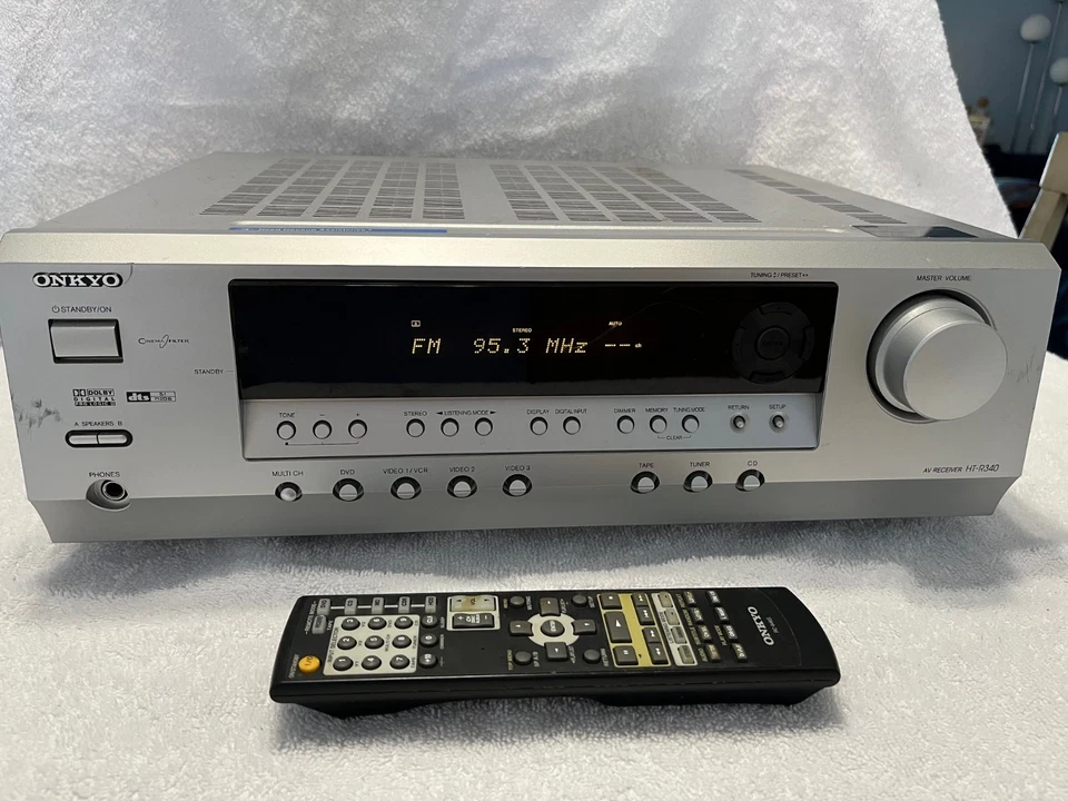 Onkyo HT-R340 5.1 Channel A/V SS Receiver Tested WITH OEM REMOTE Bundle - Image 1 of 4