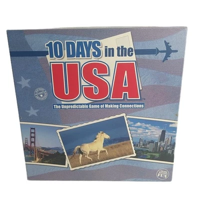 10 Days In The USA Board Game Out Of The Box Complete  Publishing 2003  - Image 1 of 4