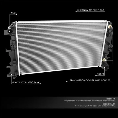 Radiador Fit 10-17 Mercedes Benz Sprinter 2500 3500 3,0 L núcleo aluminio DPI 13318 Foto 1 de 4