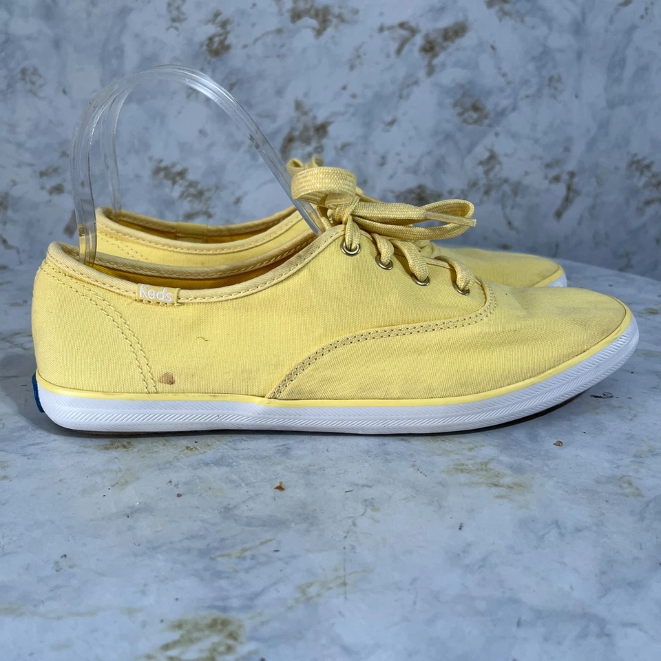 Keds Champion Women's Size 8 Shoes Yellow White Comfort Casual Fashion Sneakers - Image 1 of 4
