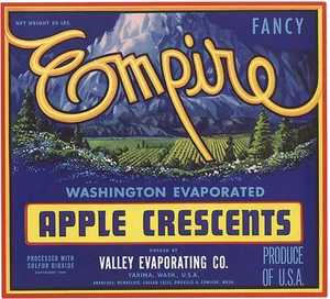 *Original* EMPIRE Snowy Mountain Orchard Apple Crescents Label KEINE KOPIE! - Bild 1 von 1